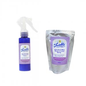 Anti Dust Mite Room/Linen Spray (100ml) and REFILL Pack (250ml)